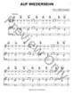 Auf Wiedersehn piano sheet music cover